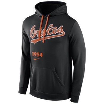 Baltimore Orioles Cooperstown Performance Pullover Black MLB Hoodie
