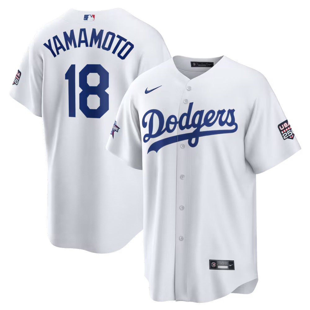 Youth Los Angeles Dodgers #18 Yoshinobu Yamamoto Nike White 2026 All-Star Game Replica Jersey