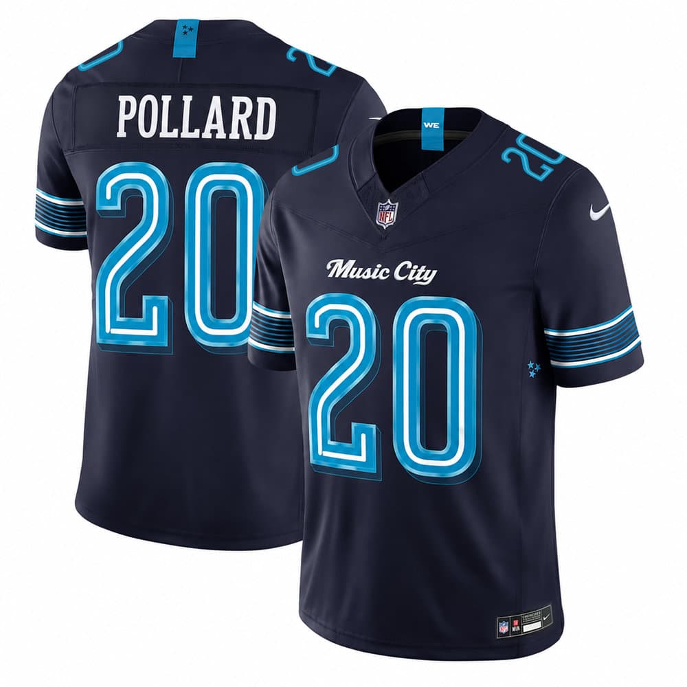 Youth Tennessee Titans #20 Tony Pollard Navy 2026 Rivalries Collection Vapor F.U.S.E. Limited Jersey