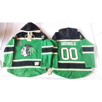 Blackhawks #00 Clark Griswold Green St. Patrick's Day McNary Lace Hoodie Stitched NHL Jersey Blackhawks #00 Clark Griswold Green St. Patrick's Day McNary Lace Hoodie Stitched NHL Jersey