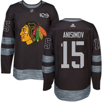 Blackhawks #15 Artem Anisimov Black 1917-2017 100th Anniversary Stitched NHL Jersey Blackhawks #15 Artem Anisimov Black 1917-2017 100th Anniversary Stitched NHL Jersey