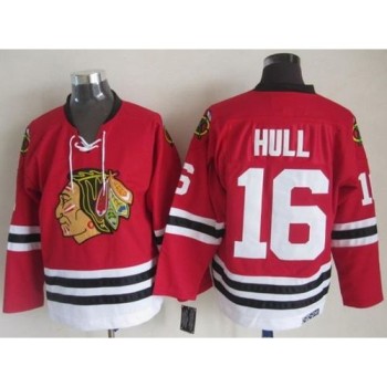 Blackhawks #16 Bobby Hull Red CCM Throwback Stitched NHL Jersey Blackhawks #16 Bobby Hull Red CCM Throwback Stitched NHL Jersey