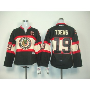 Blackhawks #19 Janathan Toews Black Women's New Third Stitched NHL Jersey Blackhawks #19 Janathan Toews Black Women's New Third Stitched NHL Jersey