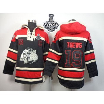 Blackhawks #19 Jonathan Toews Black Sawyer Hooded Sweatshirt 2015 Stanley Cup Stitched NHL Jersey Blackhawks #19 Jonathan Toews Black Sawyer Hooded Sweatshirt 2015 Stanley Cup Stitched NHL Jersey