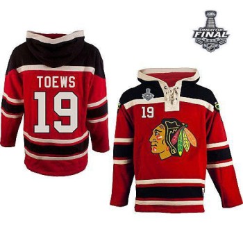 Blackhawks #19 Jonathan Toews Red Sawyer Hooded Sweatshirt 2015 Stanley Cup Stitched NHL Jersey Blackhawks #19 Jonathan Toews Red Sawyer Hooded Sweatshirt 2015 Stanley Cup Stitched NHL Jersey