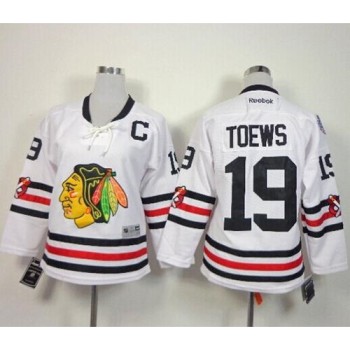 Blackhawks #19 Jonathan Toews White 2015 Winter Classic Women's Stitched NHL Jersey Blackhawks #19 Jonathan Toews White 2015 Winter Classic Women's Stitched NHL Jersey