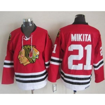 Blackhawks #21 Stan Mikita Stitched Red CCM Throwback NHL Jersey Blackhawks #21 Stan Mikita Stitched Red CCM Throwback NHL Jersey