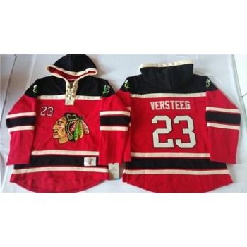 Blackhawks #23 Kris Versteeg Red Sawyer Hooded Sweatshirt Stitched NHL Jersey Blackhawks #23 Kris Versteeg Red Sawyer Hooded Sweatshirt Stitched NHL Jersey