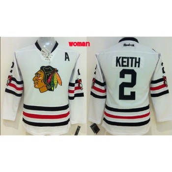 Blackhawks #2 Duncan Keith White 2015 Winter Classic Women's Stitched NHL Jersey Blackhawks #2 Duncan Keith White 2015 Winter Classic Women's Stitched NHL Jersey