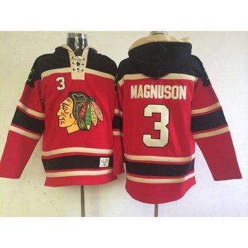 Blackhawks #3 Keith Magnuson Red Sawyer Hooded Sweatshirt Stitched NHL Jersey Blackhawks #3 Keith Magnuson Red Sawyer Hooded Sweatshirt Stitched NHL Jersey