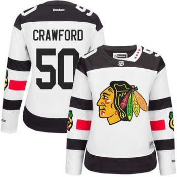 Blackhawks #50 Corey Crawford White 2016 Stadium Series Women's Stitched NHL Jersey Blackhawks #50 Corey Crawford White 2016 Stadium Series Women's Stitched NHL Jersey