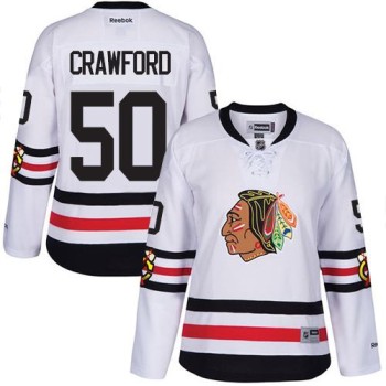 Blackhawks #50 Corey Crawford White 2017 Winter Classic Women's Stitched NHL Jersey Blackhawks #50 Corey Crawford White 2017 Winter Classic Women's Stitched NHL Jersey