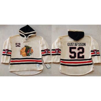 Blackhawks #52 Erik Gustafsson Cream Heavyweight Pullover Hoodie Stitched NHL Jersey Blackhawks #52 Erik Gustafsson Cream Heavyweight Pullover Hoodie Stitched NHL Jersey