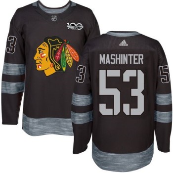 Blackhawks #53 Brandon Mashinter Black 1917-2017 100th Anniversary Stitched NHL Jersey Blackhawks #53 Brandon Mashinter Black 1917-2017 100th Anniversary Stitched NHL Jersey