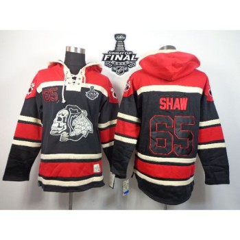 Blackhawks #65 Andrew Shaw Black Sawyer Hooded Sweatshirt 2015 Stanley Cup Stitched NHL Jersey Blackhawks #65 Andrew Shaw Black Sawyer Hooded Sweatshirt 2015 Stanley Cup Stitched NHL Jersey