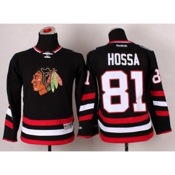 Blackhawks #81 Marian Hossa Black 2014 Stadium Series Stitched Youth NHL Jersey Blackhawks #81 Marian Hossa Black 2014 Stadium Series Stitched Youth NHL Jersey