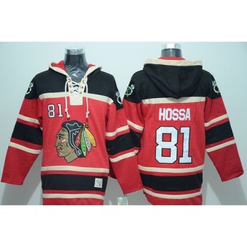 Blackhawks #81 Marian Hossa Red Sawyer Hooded Sweatshirt Stitched NHL Jersey Blackhawks #81 Marian Hossa Red Sawyer Hooded Sweatshirt Stitched NHL Jersey