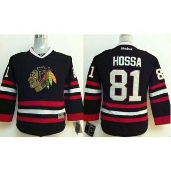 Blackhawks #81 Marian Hossa Stitched Black Youth NHL Jersey Blackhawks #81 Marian Hossa Stitched Black Youth NHL Jersey