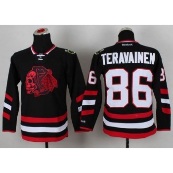 Blackhawks #86 Teuvo Teravainen Black(Red Skull) 2014 Stadium Series Stitched Youth NHL Jersey Blackhawks #86 Teuvo Teravainen Black(Red Skull) 2014 Stadium Series Stitched Youth NHL Jersey