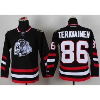 Blackhawks #86 Teuvo Teravainen Black(White Skull) 2014 Stadium Series Stitched Youth NHL Jersey Blackhawks #86 Teuvo Teravainen Black(White Skull) 2014 Stadium Series Stitched Youth NHL Jersey