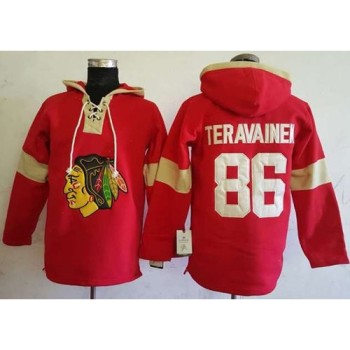 Blackhawks #86 Teuvo Teravainen Red Pullover Hoodie Stitched NHL Jersey Blackhawks #86 Teuvo Teravainen Red Pullover Hoodie Stitched NHL Jersey