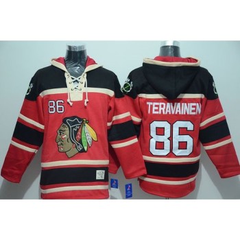 Blackhawks #86 Teuvo Teravainen Red Sawyer Hooded Sweatshirt Stitched NHL Jersey Blackhawks #86 Teuvo Teravainen Red Sawyer Hooded Sweatshirt Stitched NHL Jersey