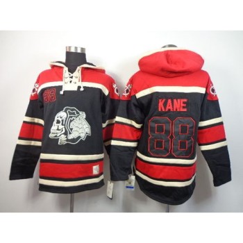 Blackhawks #88 Patrick Kane Black Sawyer Hooded Sweatshirt Stitched NHL Jersey Blackhawks #88 Patrick Kane Black Sawyer Hooded Sweatshirt Stitched NHL Jersey
