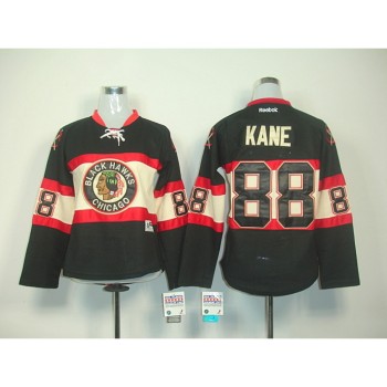 Blackhawks #88 Patrick Kane Black Women's New Third Stitched NHL Jersey Blackhawks #88 Patrick Kane Black Women's New Third Stitched NHL Jersey