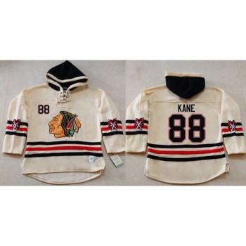 Blackhawks #88 Patrick Kane Cream Heavyweight Pullover Hoodie Stitched NHL Jersey Blackhawks #88 Patrick Kane Cream Heavyweight Pullover Hoodie Stitched NHL Jersey