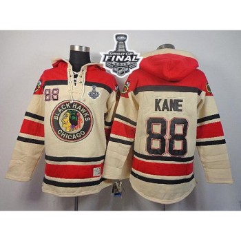 Blackhawks #88 Patrick Kane Cream Sawyer Hooded Sweatshirt 2015 Stanley Cup Stitched NHL Jersey Blackhawks #88 Patrick Kane Cream Sawyer Hooded Sweatshirt 2015 Stanley Cup Stitched NHL Jersey