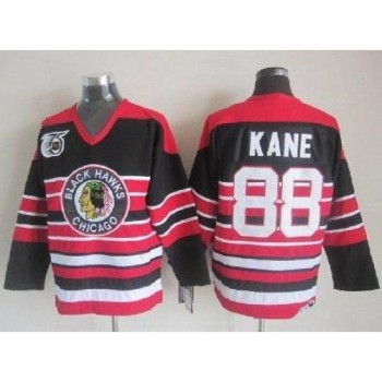 Blackhawks #88 Patrick Kane Red/Black 75TH CCM Stitched NHL Jersey Blackhawks #88 Patrick Kane Red/Black 75TH CCM Stitched NHL Jersey