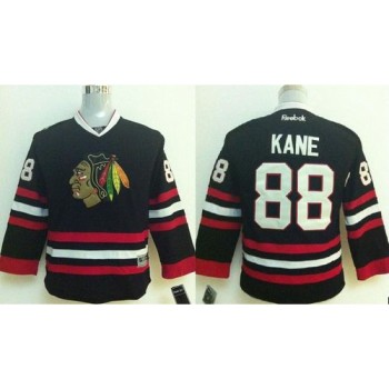 Blackhawks #88 Patrick Kane Stitched Black Youth NHL Jersey