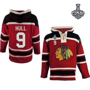 Blackhawks #9 Bobby Hull Red Sawyer Hooded Sweatshirt 2015 Stanley Cup Stitched NHL Jersey Blackhawks #9 Bobby Hull Red Sawyer Hooded Sweatshirt 2015 Stanley Cup Stitched NHL Jersey