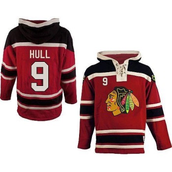 Blackhawks #9 Bobby Hull Red Sawyer Hooded Sweatshirt Stitched NHL Jersey Blackhawks #9 Bobby Hull Red Sawyer Hooded Sweatshirt Stitched NHL Jersey
