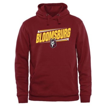 Bloomsburg Huskies Double Bar Pullover Hoodie Maroon Bloomsburg Huskies Double Bar Pullover Hoodie Maroon