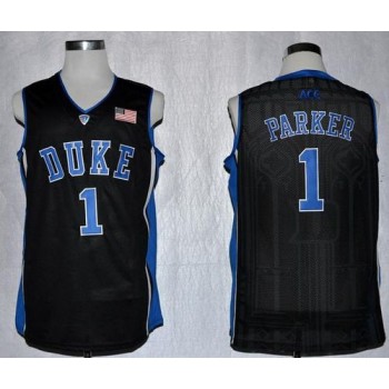 Blue Devils #1 Jabari Parker Black Basketball Stitched NCAA Jersey