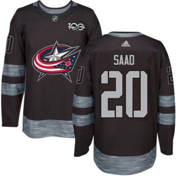 Blue Jackets #20 Brandon Saad Black 1917-2017 100th Anniversary Stitched NHL Jersey Blue Jackets #20 Brandon Saad Black 1917-2017 100th Anniversary Stitched NHL Jersey