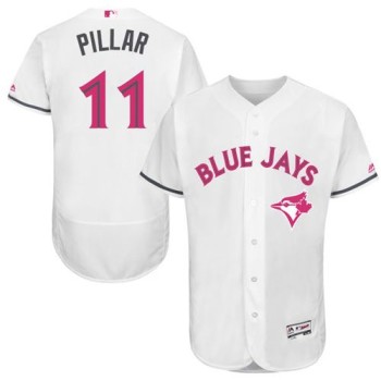Blue Jays #11 Kevin Pillar White Flexbase Authentic Collection 2016 Mother's Day Stitched MLB Jersey Blue Jays #11 Kevin Pillar White Flexbase Authentic Collection 2016 Mother's Day Stitched MLB Jersey