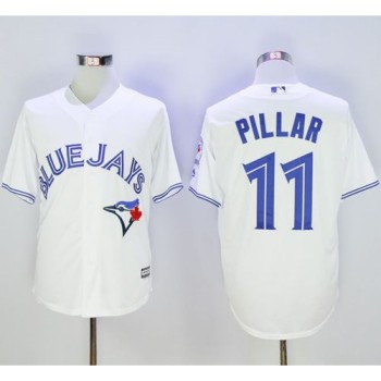 Blue Jays #11 Kevin Pillar White New Cool Base 40th Anniversary Stitched MLB Jersey Blue Jays #11 Kevin Pillar White New Cool Base 40th Anniversary Stitched MLB Jersey