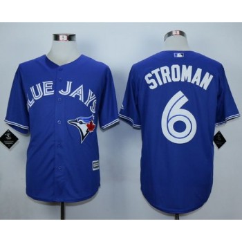 Blue Jays #6 Marcus Stroman Blue New Cool Base Stitched MLB Jersey
