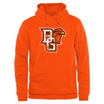 Bowling Green St. Falcons Classic Primary Pullover Hoodie Orange Bowling Green St. Falcons Classic Primary Pullover Hoodie Orange