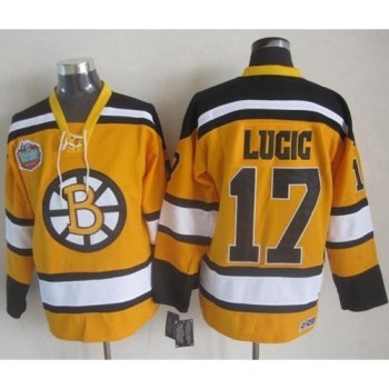Bruins #17 Milan Lucic Yellow Winter Classic CCM Throwback Stitched NHL Jersey Bruins #17 Milan Lucic Yellow Winter Classic CCM Throwback Stitched NHL Jersey