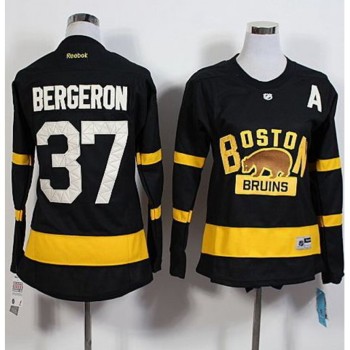 Bruins #37 Patrice Bergeron Black 2016 Winter Classic Women's Stitched NHL Jersey Bruins #37 Patrice Bergeron Black 2016 Winter Classic Women's Stitched NHL Jersey