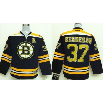 Bruins #37 Patrice Bergeron Black Stitched Youth NHL Jersey Bruins #37 Patrice Bergeron Black Stitched Youth NHL Jersey