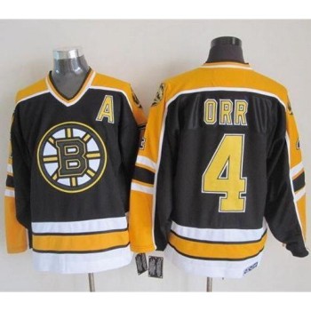Bruins #4 Bobby Orr Black CCM Throwback New Stitched NHL Jersey Bruins #4 Bobby Orr Black CCM Throwback New Stitched NHL Jersey