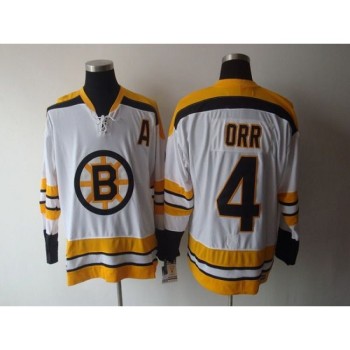 Bruins #4 Bobby Orr CCM Throwback White Stitched NHL Jersey Bruins #4 Bobby Orr CCM Throwback White Stitched NHL Jersey