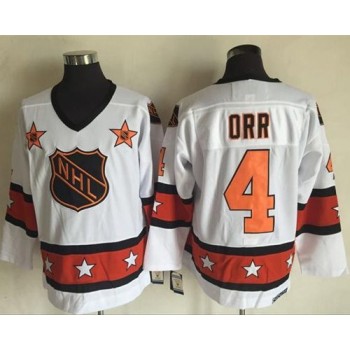 Bruins #4 Bobby Orr White/Orange All Star CCM Throwback Stitched NHL Jersey Bruins #4 Bobby Orr White/Orange All Star CCM Throwback Stitched NHL Jersey