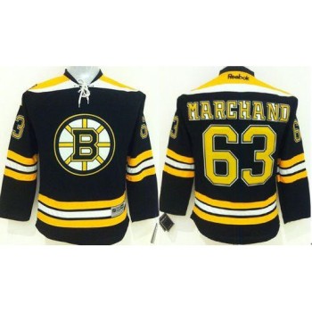 Bruins #63 Brad Marchand Black Youth Stitched NHL Jersey Bruins #63 Brad Marchand Black Youth Stitched NHL Jersey