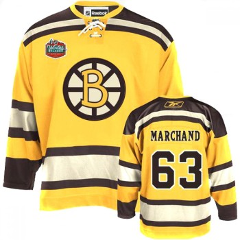 Bruins #63 Brad Marchand Winter Classic Yellow Stitched NHL Jersey Bruins #63 Brad Marchand Winter Classic Yellow Stitched NHL Jersey