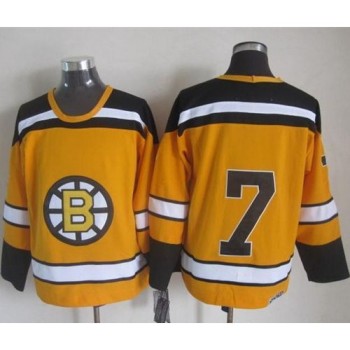 Bruins #7 Phil Esposito Yellow CCM Throwback Stitched NHL Jersey Bruins #7 Phil Esposito Yellow CCM Throwback Stitched NHL Jersey